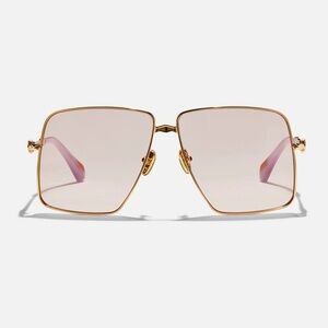 CAMILLA “Step on Board” pink gold oversized 70s style sunglassessses